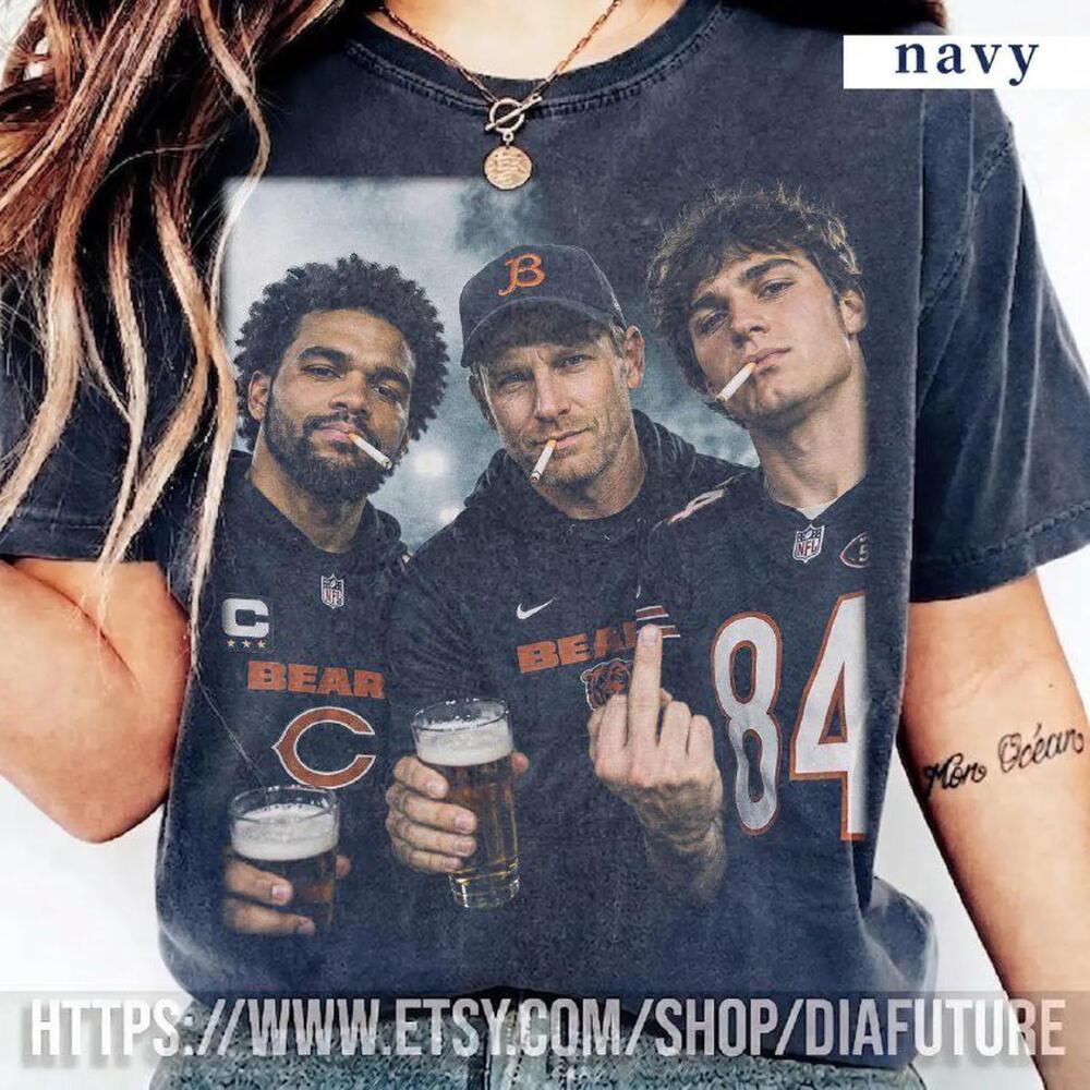 Caleb Williams Ben Johnson Chicago Step Bros Football Funny Unisex Gift Tee